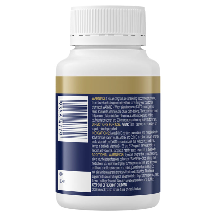Bioceuticals Mega B Q10 60 Soft Capsules