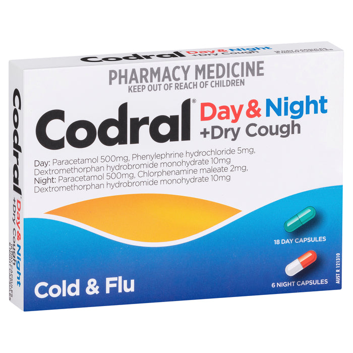 Codral PE Cold & Flu + Cough Day & Night Capsules 24
