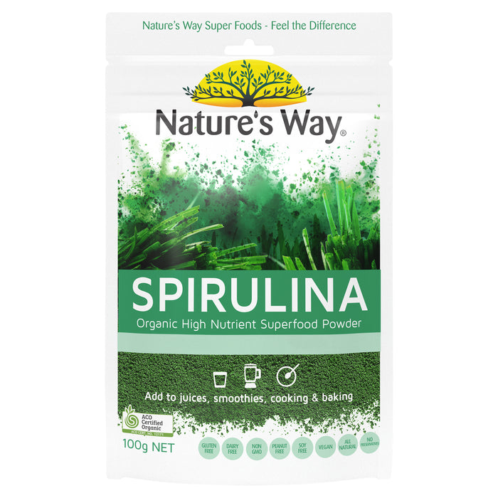 Nature's Way Spirulina Powder 100g.