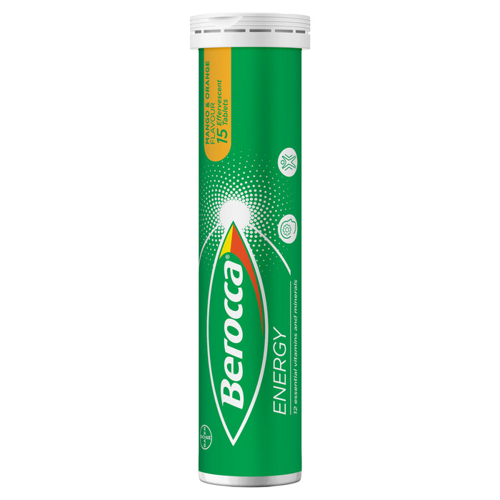 Berocca Energy Mango And Orange Effervescent Tablets 45