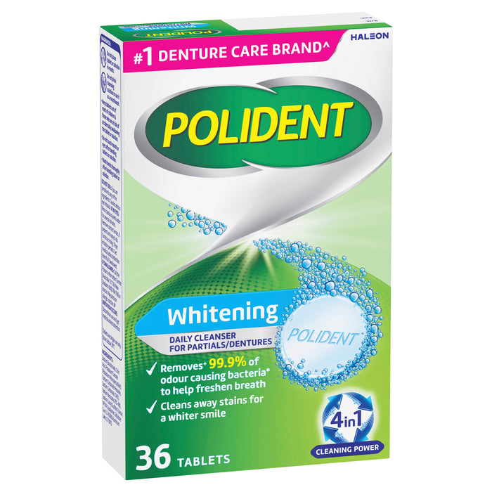 Polident  Denture Cleanser Whitening Tablets 36.