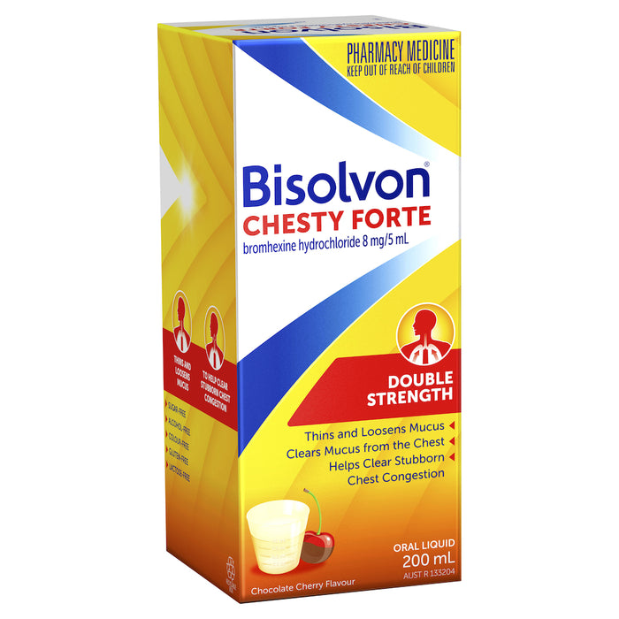 Bisolvon Chesty Forte Liquid 8mg/5ml 200ml