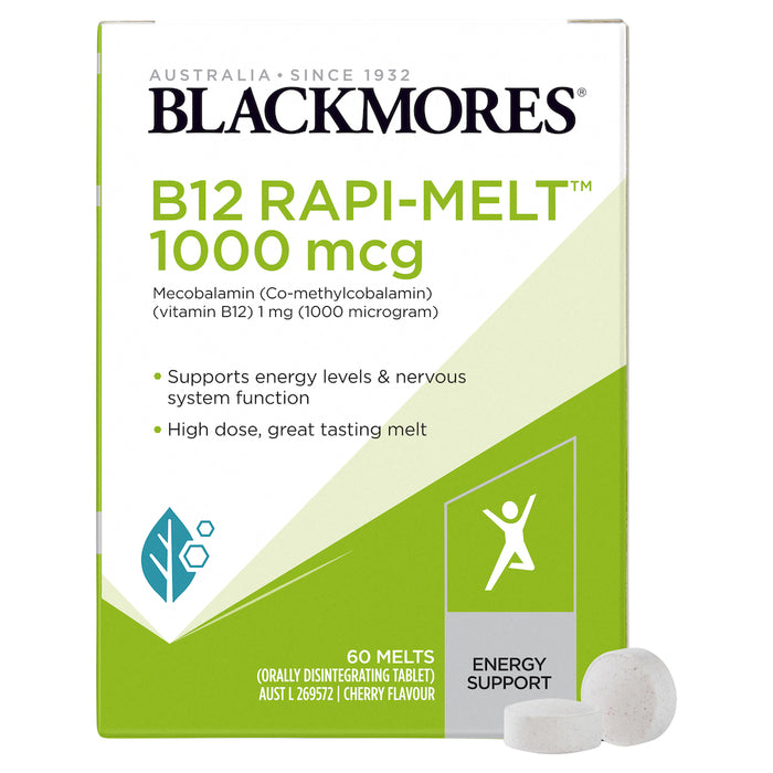 Blackmores B12 Rapi-Melt 1000 微克 60