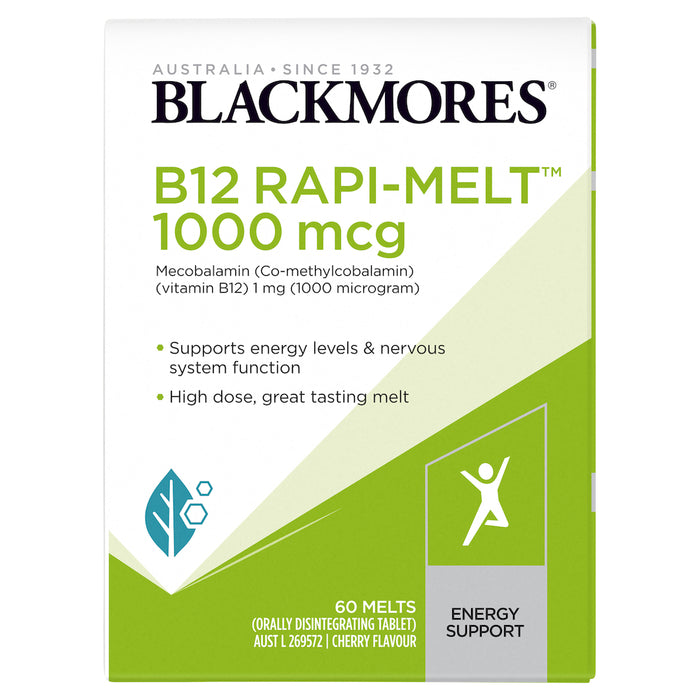 Blackmores B12 Rapi-Melt 1000 微克 60