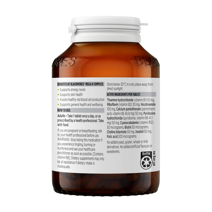 Blackmores Mega B Complex 200 Tablets