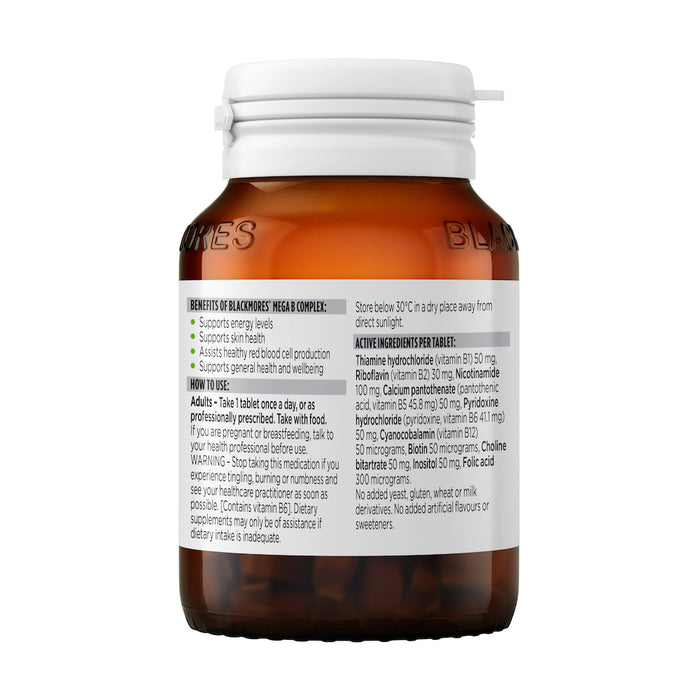 Blackmores Mega B Complex 75 Tablets