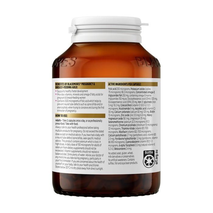 Blackmores Pregnancy + Breastfeeding Gold 120 Capsules