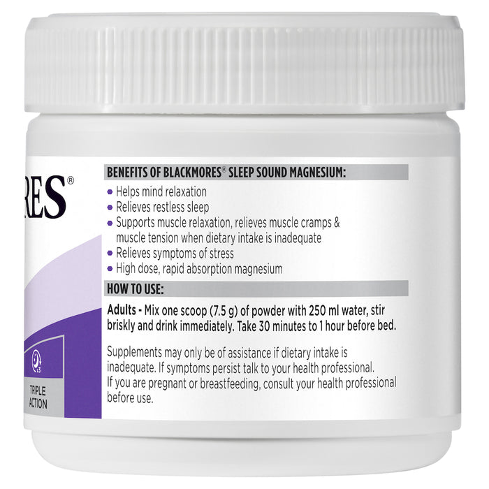 Blackmores Sleep Sound Magnesium Powder 187.5g