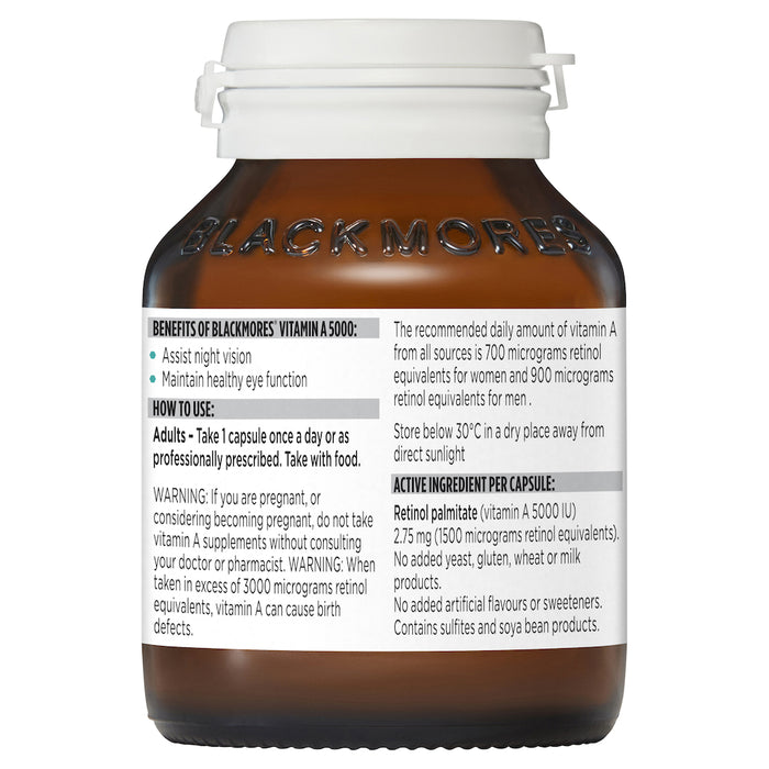 Blackmores Vitamin A 5000IU 150 Tablets