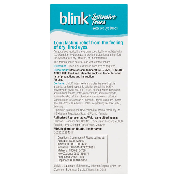 Blink 强效泪液 0.4ml x 20 瓶