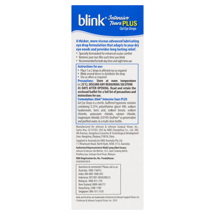 Blink PLUS Intensive Tears