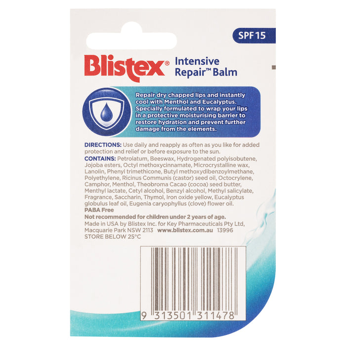 Blistex Intensive Repair Balm SPF15 4.25g