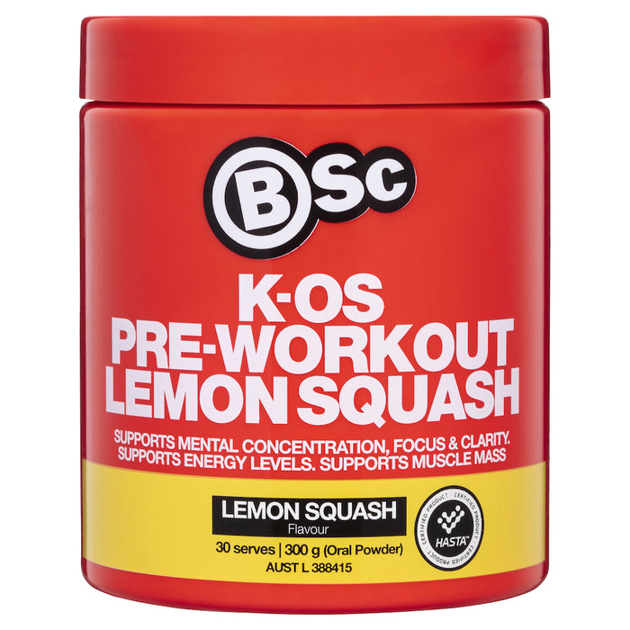 Body Science BSC K-OS Pre Workout Lemon Squash 300g