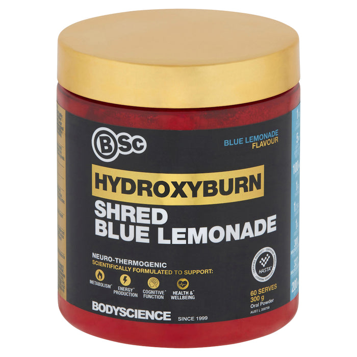 Body Science BSC HydroxyBurn Shred Blue Lemonade 300g