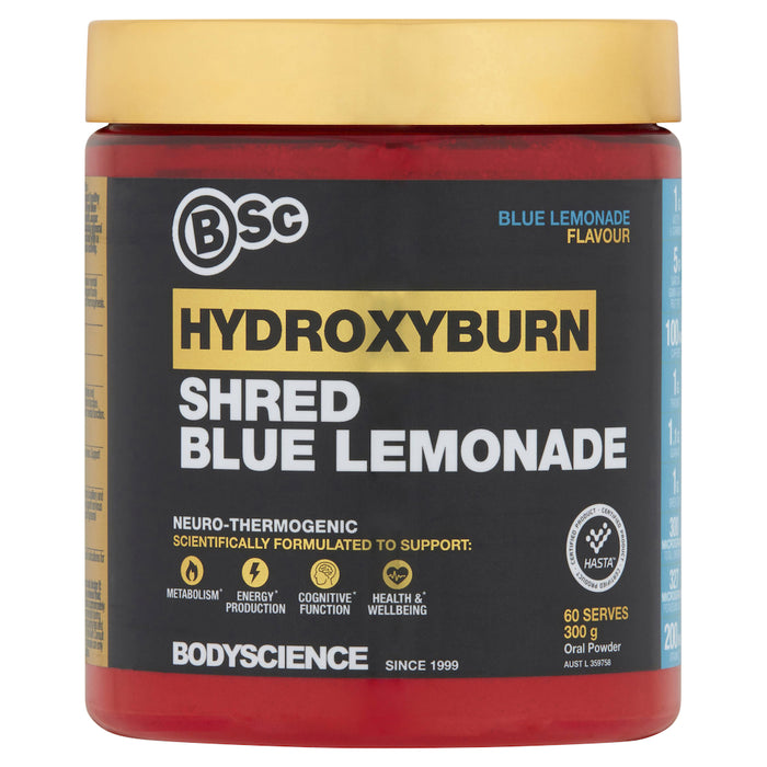 Body Science BSC HydroxyBurn Shred Blue Lemonade 300g