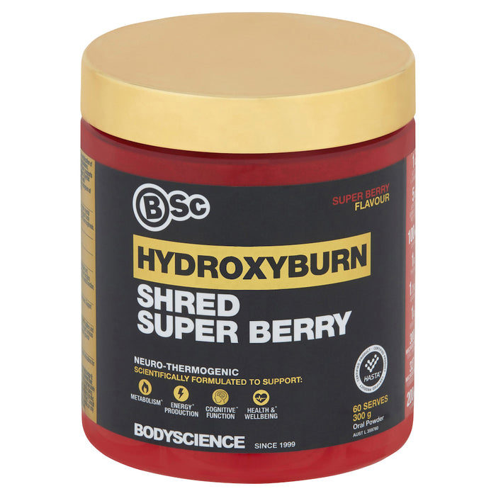 Body Science BSC HydroxyBurn Shred Super Berry 300g