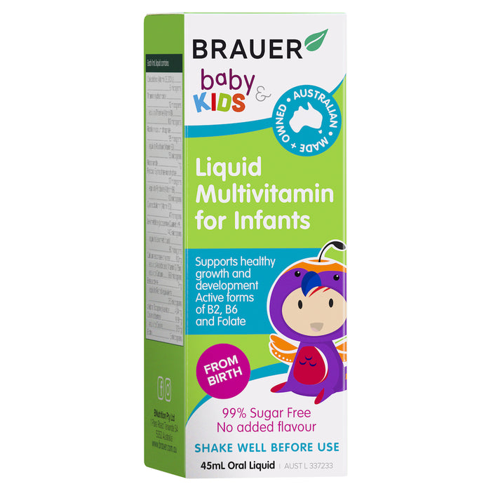 Brauer Baby Kids 0+ Liquid Multivitamin 45ml