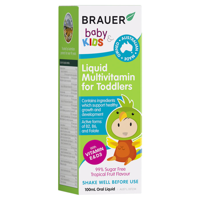 Brauer Baby & Kids Liquid Multivitamin For Toddlers 100ml