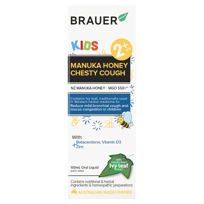 Brauer Kids Manuka Honey Chesty Cough 100ml