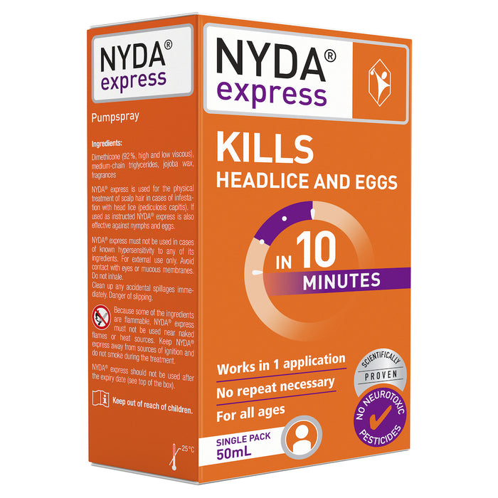 Brauer Nyda Express Headlice Treatment 50ml