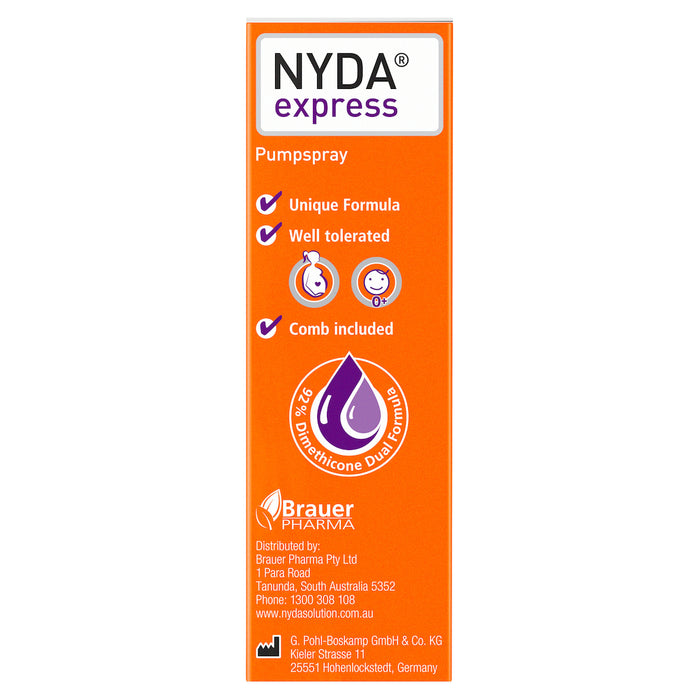 Brauer Nyda Express Headlice Treatment 50ml