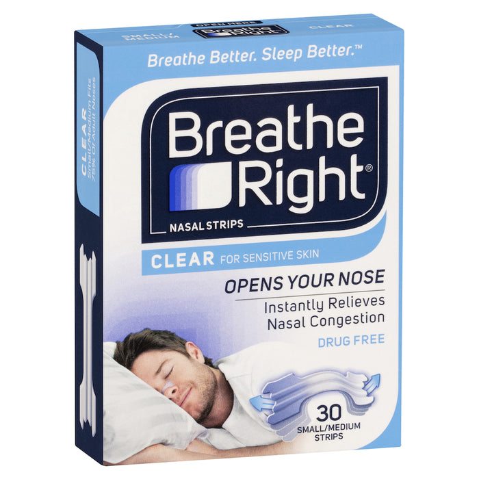 Breathe Right Nasal Strips Clear Regular 30