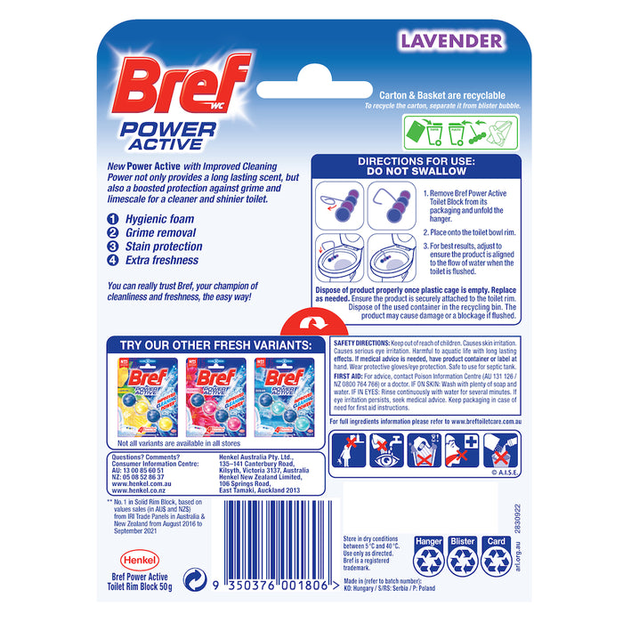 Bref Power Active Lavender 50g