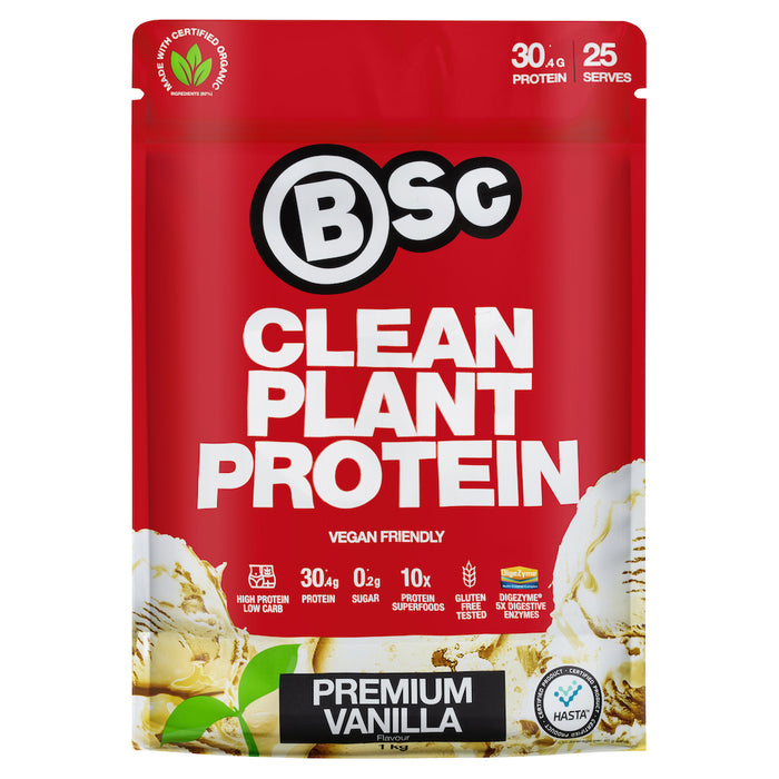 Body Science BSC Clean Plant Protein Premium Vanilla 1kg