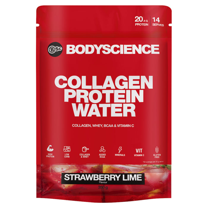 Body Science BSC Collagen Protein Water Strawberry Lime 350g