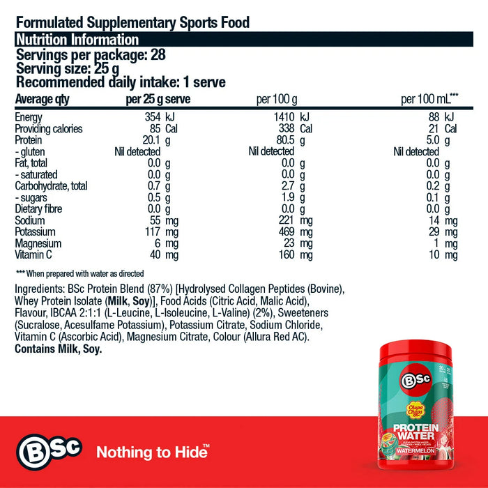 Body Science BSC Chupa Chups Protein Water 700g Watermelon