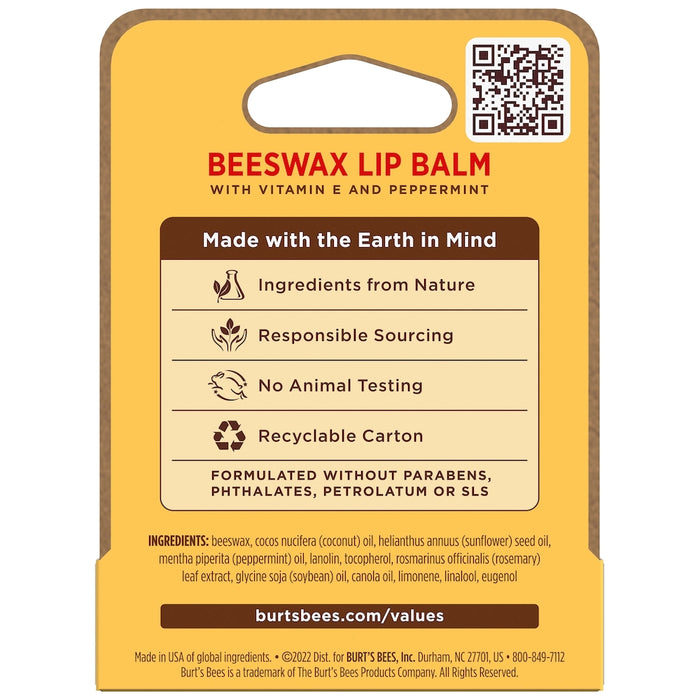 Burt's Bees Lip Balm Beeswax 4.25g