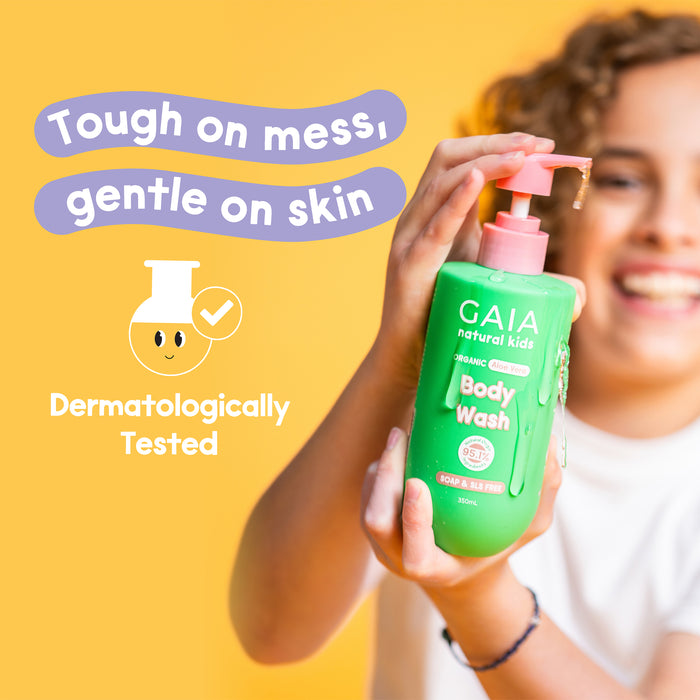 Gaia Natural Kids Organic Aloe Vera Body Wash 350ml