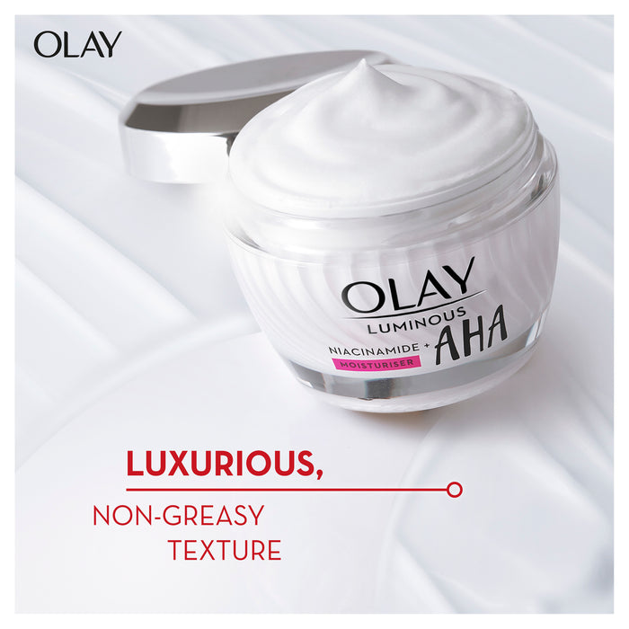 Olay Luminous Niacinamide AHA Moisturiser Cream 50g