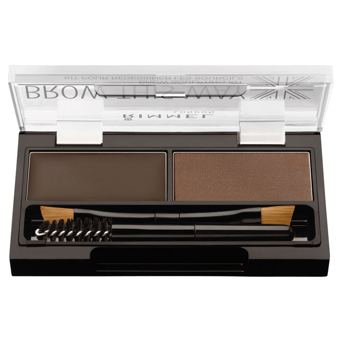 Rimmel Brow This Way Eyebrow Powder Kit 003 Dark Brown