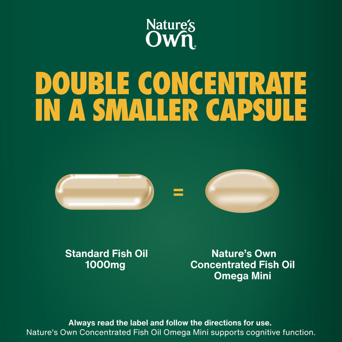 Nature's Own Concentrated Fish Oil Omega Mini 250Capsules