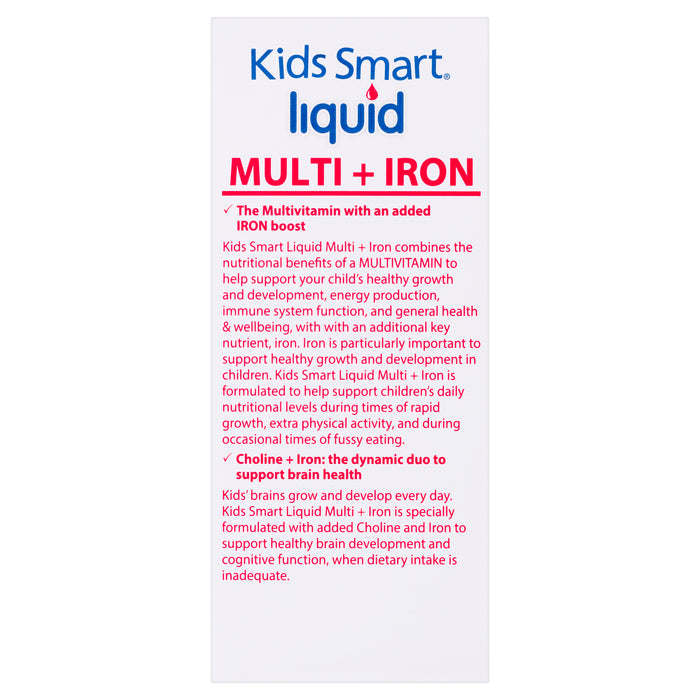 Nature's Way Kids Smart Multi + Iron 200ml Berry Flavour