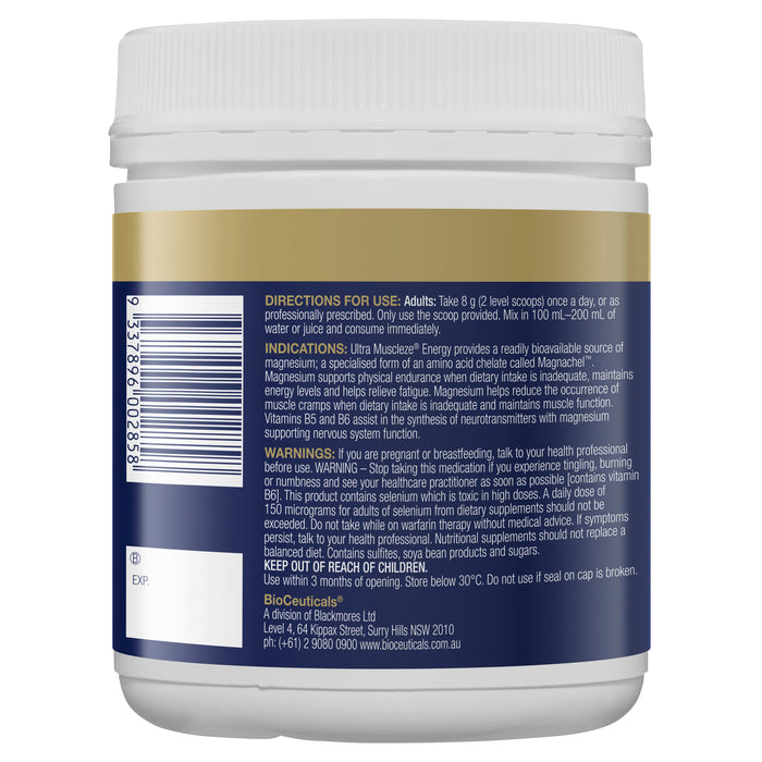 Bioceuticals Ultra Muscleze Energy 240g Powder