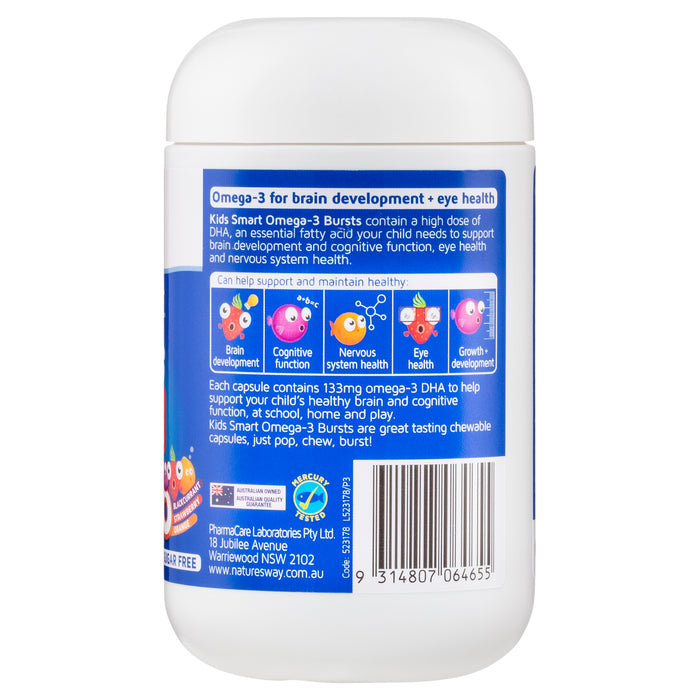 Natures Way Kids Smart Trio 60 Chewable Burstlets.