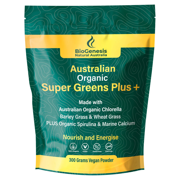 BioGenesis Australian Organic Super Greens Plus Powder 300g