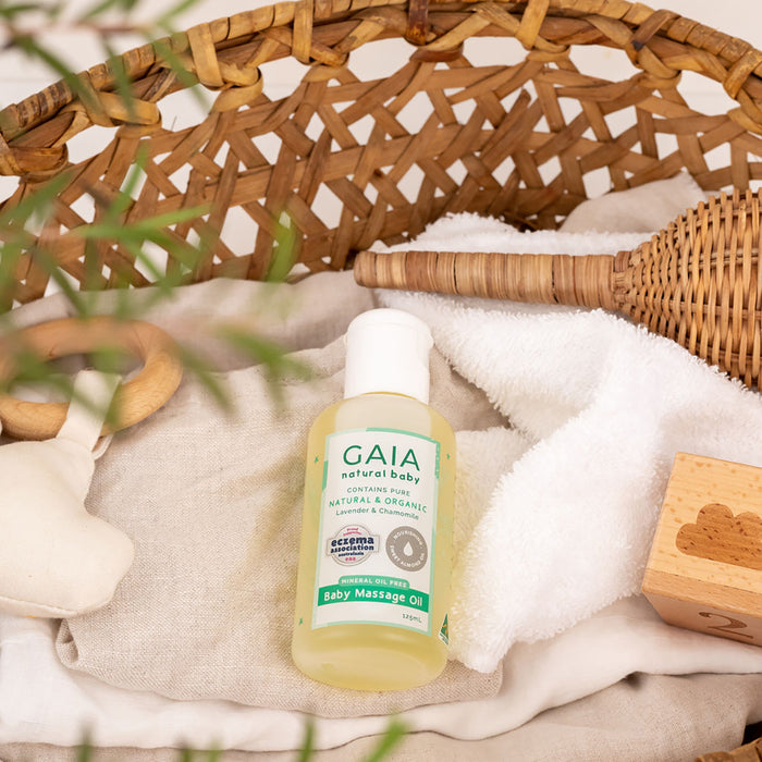 Gaia Natural Baby Baby Massage Oil 125ml.