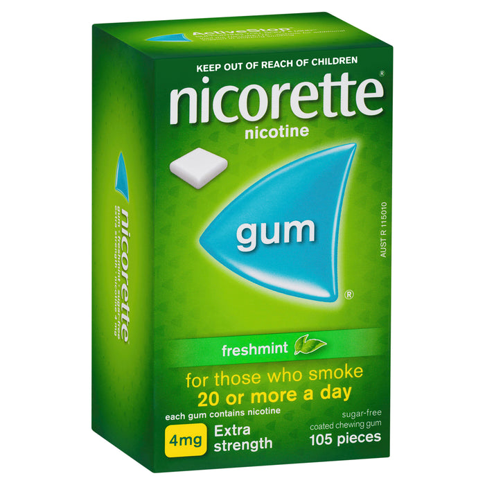 Nicorette Gum Fresh Mint 4mg 105.