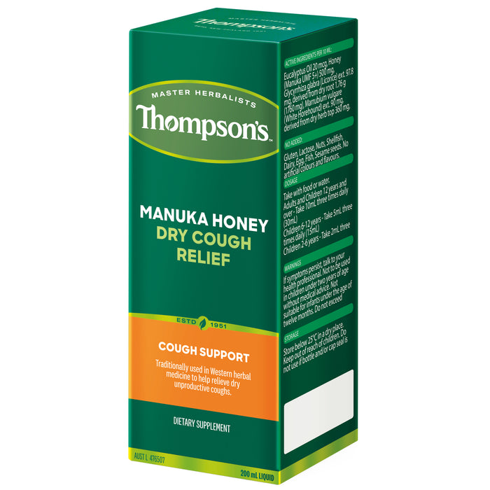 Thompsons Manuka Honey Dry Cough 200ml