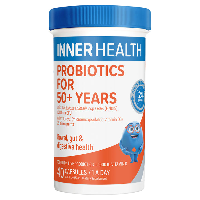 Inner Health Probiotic For 50+ Years 40 Capsules