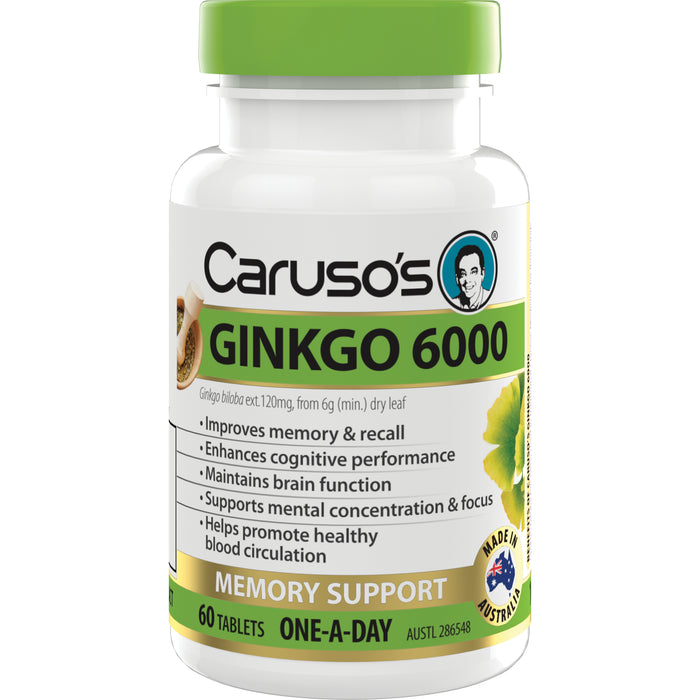 Caruso's Ginkgo 6000 Tablets 60