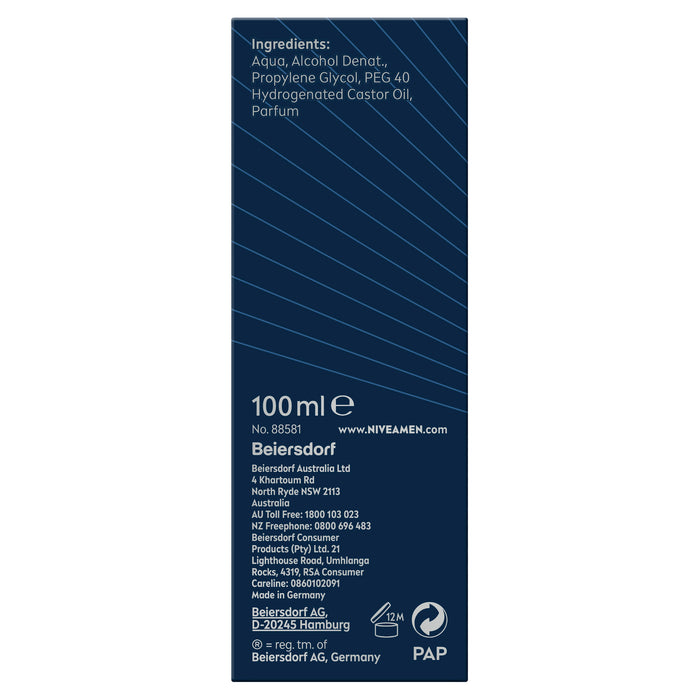 Nivea Men After Shave Splash Deep Comfort 100ml.