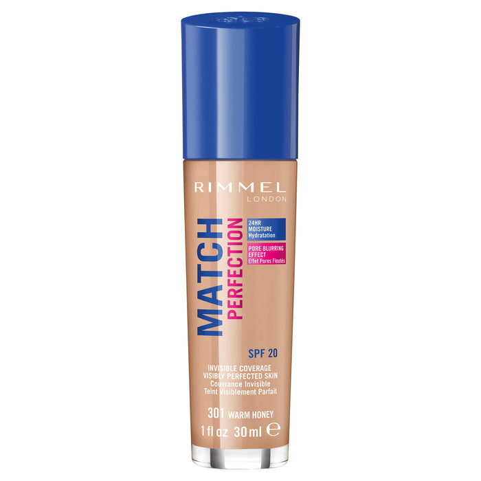 Rimmel Match Perfection Foundation 301 Warm Honey.