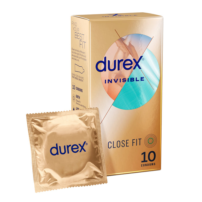 Durex Invisable Close Fit Condom 10pk