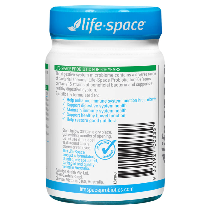 Life-Space Probiotic for 60+ Years 60 Caps