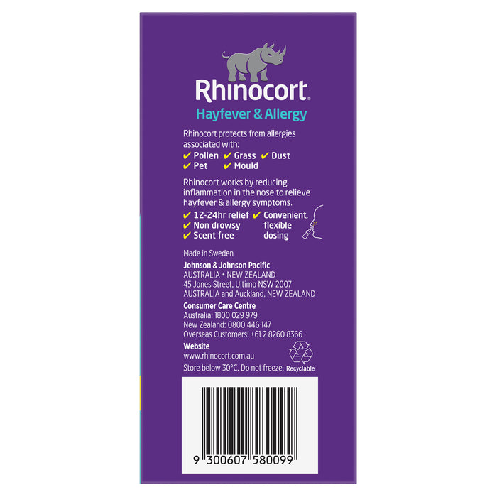 Rhinocort Aqueous Nose Spray 32mcg 120 Dose Twin Pack.