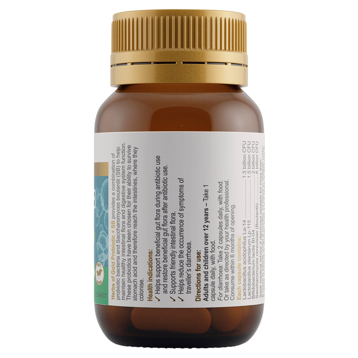 Herbs Of Gold Probiotic + SB 30 Capsules